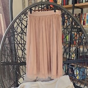 Reiss midi Elegant Skirt, Size 6, Rose color
